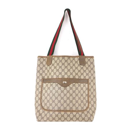 gucci tote with red and green strap|Gucci tote women.